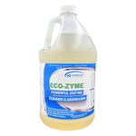 Eco-Zyme | Natural Enzyme Multi-Purpose Cleaner & Degreaser | Professional-Strength, Concentrated | Safe Inside & Outside | Deep Clean Floors, Tile, Grout, Ovens, Walls, Concrete & More (128 oz)