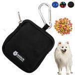 Merlin Pet Products Small Dog Treat Bag, Training Pouch Pocket Size Travel Walking Walk Treats Pouch, Bag For Lead Treats, (Black)