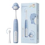 ORDO Sonic Squishmallows Kids Electric Toothbrush – Rechargeable, 3 Brushing Modes, 2-Min Timer, 5+ Weeks Battery, 2 Brush Heads Included, Gift for Children Ages 4+, Samir