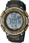 Armitron Sport Men's 40/8377DGN Olive Green Accented Digital Chronograph Black Neoprene Strap Watch, Black, Chronograph