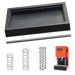 Low Profile Thin Drip Tray & 6 Bar 9 Bar 12 Bar OPV Spring Modification Kit & Long Stainless Steel Tube, Compatible with Gaggia Classic Pro Traditional Espresso Coffee Machine Parts