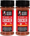 Todd Wilbur's Top Secret Recipes Chicken Rub - Make Chicken That Tastes Like it Came From a Famous Rotisserie Chain (Like Boston Market) - MSG & Gluten Free – 5.8 oz Shaker Bottle, Pack of 2