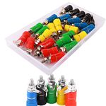 CESFONJER Binding Post Connector | 4mm Banana Socket | Speaker Terminal | 25 pcs Binding Post Female Socket Jack (5 Color)