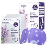 BeHoomi Steam Eye Mask, 10 Packs Lavender Heated Eye Mask, Self Heating Disposable SPA Warm Compress for Eyes Sleep Mask, Soothing Moist Heat Eye Masks, Stocking Stuffers