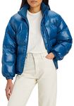 Levi's Women's Retro Puffer Caviar Jacket, Gibralter Sea, S