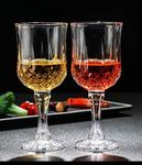 SYANKA Italian Premium Crystal Wine Glasses Set of 6, Transparent, 230 ML, Non-Lead Crystal Clear, Ideal for White or Red Wine Glass