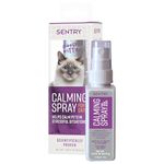 SENTRY PET Care Sentry Calming Spray for Cats, Uses Pheromones to Reduce Stress, Easy Spray Application, Helps Cats with Separation, Travel, Loud Noises, and Anxiety, Packaging May Vary