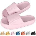 SHAINE Cloud Sliders Women Men Cozisliders Original Sliders Slippers Pool Sliders Summer Flip Flop Shower Bathing Pillow Sliders Slipper Pink 4/5 UK