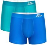 JustWears Everyday & Active Mens Trunks, 2 Pack | Breathable Anti-Chafe Underwear with Moisture-Wicking MicroModal Air Cool Fabric & PouchTech™ Support | Seamless Boxers for Men | Pants Gift
