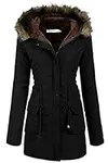 Beyove Women's Faux Fur Lined Hooded Parka Jacket Plus Size Outwear Winter Coat