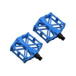 YdseozOA Bike Pedals Bicycle Aluminum Antiskid Durable Mountain Bike Pedals MTB BMX Cycling Universal Bicycle Pedals Cycling Accessory (Blue)