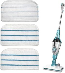 CUHZA 3 Pack Replacement Steam Mop Pads Washable Microfiber Pads for Black Decker Steam Mop, FSM1500, FSM1600, FSM1610, FSM1620, FSM1630, FSMH162
