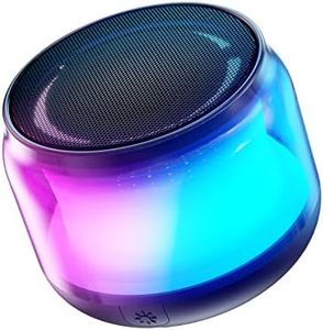 LENRUE Portable Bluetooth Speakers with Colorful Lights, Loud Sound, Small Bluetooth Speaker with Wireless Stereo Pairing, Mini Gifts for Kids, Teen, Girls, Boys, Women, Men