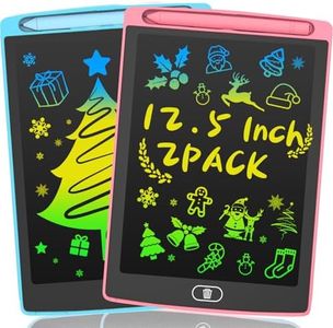 2 Pack LCD Writing Tablet for Kids Toys, HAPPYMATE 12.5 Inch Colorful Erasable Doodle Board Drawing Pad for Kids, Car Trip Educational Toys Christmas Gift for Girls Boys 3 4 5 6 7 8 Years Old