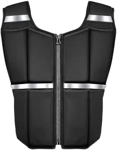 Adjustable Weighted Vest Men w/16 Silicone Weights,Running Rucking Vest