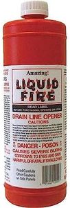 Liquid Fire Drain Line Opener, 32 Oz