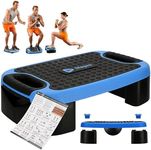 Lifepro 4-In-1 Aerobic Balance Board and Step Up Exercise Platform - Adjustable Multifunctional Balance Board Slant Board, Steppers for Exercise - Home Workout Non Slip Stepper Platform For Balance