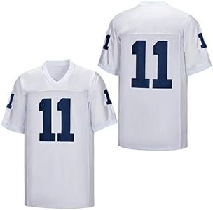 XWEARE Men's #11 No Name Football Jersey #1#26#31 White Stitched (as1, Alpha, 3X_l, Regular, Regular, Standard, 11White, XXXL)