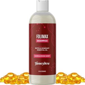 Folimax Biotin Shampoo for Thinning Hair - Thickening Shampoo with Biotin Zinc and Rosemary Oil for Hair Growth - Vegan Sulfate and Paraben Free Volumizing Shampoo for Fine Hair (Sandalwood Scent)