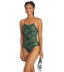 Sporti Camouflage Micro Back One Piece Swimsuit - Green Multi - 34