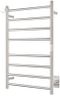 NORTTA Wall Mounted Towel Warmer 8 Bars with Plug-in and Hardwired Options 3 Working Modes Brushed Stainless Steel 21” W 34” H