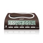 LEAP Chess Clock Digital Chess Timer Professional for Board Games with Alarm Function (Official Store) 9903A