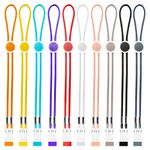 AWAVM10 Adjustable Colorful Buckle Elastic Mask Lanyards, Double Hook Anti Loss Fixed Mask Lanyards, Mask Extension Strap, Protect The Ears, Reusable, Masks, Hats, Certificates, Glasses