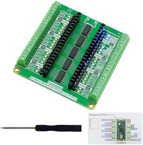 Freenove Breakout Board for Raspberry Pi Pico 1 2 W H WH, Terminal Block Shield HAT with Pin Header, GPIO Status LED