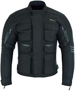 RIDEX Mens CJ1 Motorbike Motorcycle Windproof/Waterproof Jacket With Armours (X-Large)