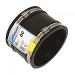 DC75 Drain Coupling with OD of 60mm to 75mm on Both Sides Flexible Rubber Boot Reducer Coupling Adapter Pipe Connector Joiner