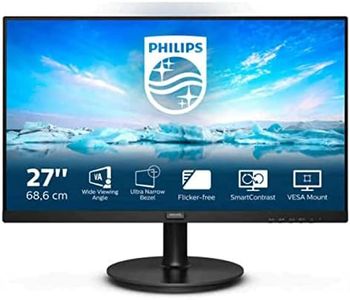 Philips Monitors 271V8LA - Monitor FHD de 27 Pulgadas, AdaptiveSync (1920 x 1080, 75 Hz, VGA, HDMI), Color Negro