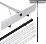 Premium Roof Rakes for Snow Removal - Thickened 5.2ft - 20ft Easy to Assemble Snow Roof Rake - All-Aluminum Roof Snow Removal Tool with Anti-Slip Sponge Handle - 26" Wheel Scraper Head 5-Section Tube