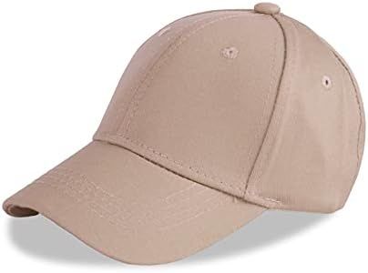 LANGZHEN Cotone Outdoor Toddler Ragazze Ragazzi Plain Baseball cap Bambino Infante Strutturato Cappello Regolabile per Bambini Sun Hat (S caffè)