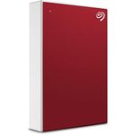 Seagate One Touch, 5TB, Portable External Hard Drive, PC Notebook & Mac USB 3.0, Red, 1 Year MylioCreate, 4 mo Adobe Creative Cloud Photography, 2 Year Rescue Services (STKC5000403)