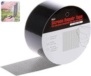 COOFANDY Window Screen Repair Kit Tape - Strong Adhesive & Waterproof Tape Fiberglass Covering Mesh for Window and Door Patch Repair Anti Mosquito (5X200CM Black)