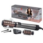 Remington Keratin Protect Automatic Rotary Blower Brush (1000W, Ceramic, Variable Temperature, 3 Accessories: 2 Round Brushes 40 & 50 mm + Volume) AS8811