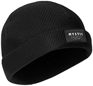Mystic Watersports - Surf Kitesurf & Windsurfing 2mm Neoprene Wetsuit Beanie Hat - Black