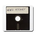 CafePress Never Forget Computer Floppy Disks Mousepad Non-Slip Rubber Mousepad, Gaming Mouse Pad