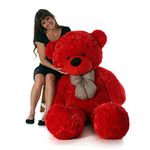 Vaishno Teddy Bear Soft Toy | Birthday Gift for Sister Girl Friend Wife, Boyfriend, Husband | Wedding, for Couple Special | Baby Toys Gift Items, 7 Feet (Red) Valentine Day