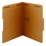 Smead Fastener File Folder, 2 Fasteners, Reinforced 1/3-Cut Tab, Letter Size, Kraft, 21 per Box (14839)