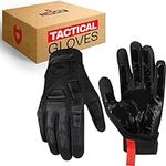 NoCry Mens Tactical Work Gloves - Mechanic Gloves with Soft PVC Knuckles, For a Secure Fit and Superior Grip - UV and Abrasion Resistant - Touchscreen Capable and Impact Resistant; Size X-Large