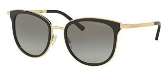 Michael Kors MK1010 ADRIANNA I Square 110011 54M Black/Gold/Grey Gradient Sunglasses For Women