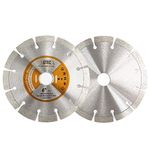 Power Saw Segmented Diamond Blades,BGTEC 2pcs 6” General Purpose Dry or Wet Cutting Disc for Concrete Stone Brick Masonry