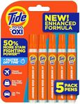 Tide Stain Remover for Clothes, Tide To Go Pen, Instant Stain & Spot Remover for Clothes, Travel & Pocket Size, 5 Count (Pack of 1)