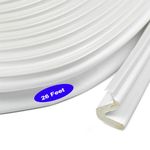 Weather Stripping Door Seal, V Shaped Q Foam Kerf Weather Strip, Soundproof Exterior Door Frame Weather Stripping Door Corner Seals (26 Feet, white)