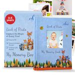 Chic Buddy Baby Memory Book for 0 to 5 years - Baby Record Book for Memories, Ideal Mom to Be Gifts & Pregnancy Books for Women,Great Baby Shower - Baby journal Record Book with a keep-safe pocket