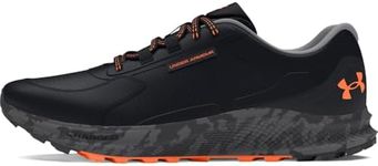 Under Armour Men's Charged Bandit Trail 3, (001) Black/Black/Orange Blast, 11, US