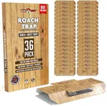 Roach Traps Indoor Sticky (36 Pack) - Glue Traps for Roaches Bug Traps with Roach Bait Traps - Long Lasting Non-Toxic Children and Pet Friendly - Trap a Pest