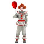 Morph Creepy Clown Costume Boys, Scary Clown Costume Kids Boys, Scary Clown Halloween Costumes For Boys Clown Costume M