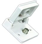 JR Products 47755 Polar White Exterior Weatherproof TV Jack